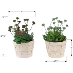 Monarch 9" Artificial Plant (Set of 2)
