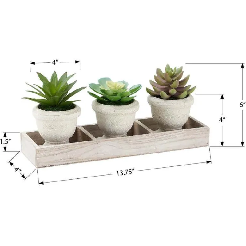 Monarch 6" Artificial Plant (Set of 3)