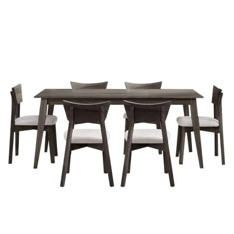 Arboit Poitras 70" Rectangular Dining Table with 6 Chairs -