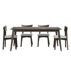 Arboit Poitras 70" Rectangular Dining Table with 4 Chairs -