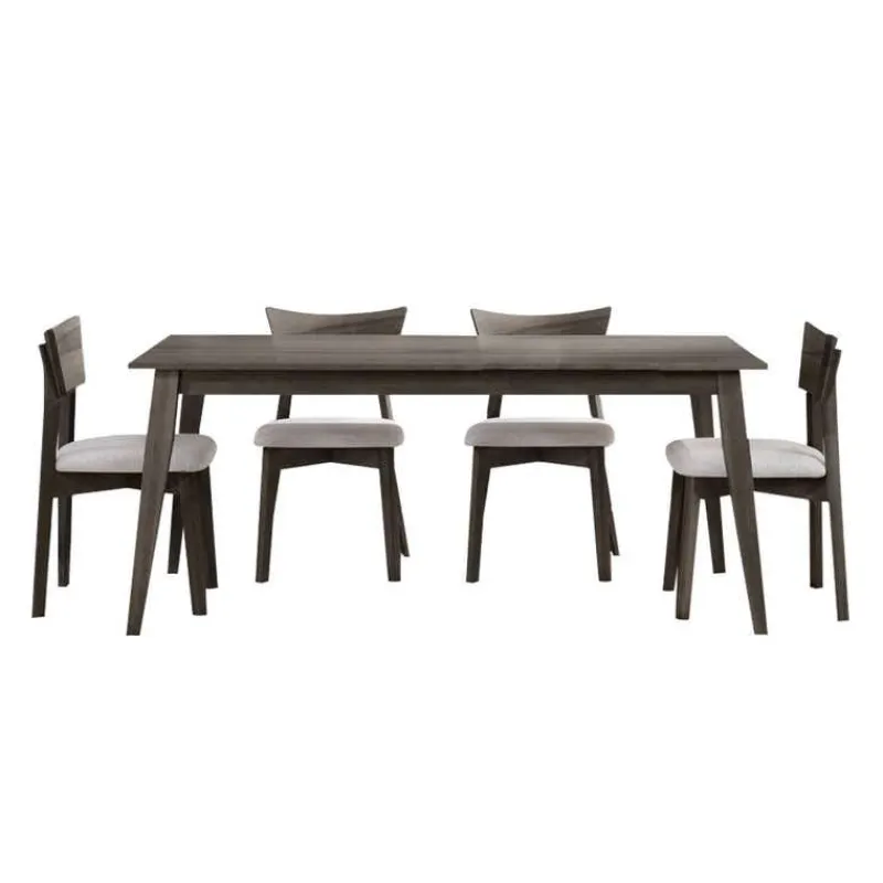 Arboit Poitras 70" Rectangular Dining Table with 4 Chairs -
