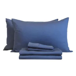 2 Twin XL Bamboo Bed Sheet Set - Blue