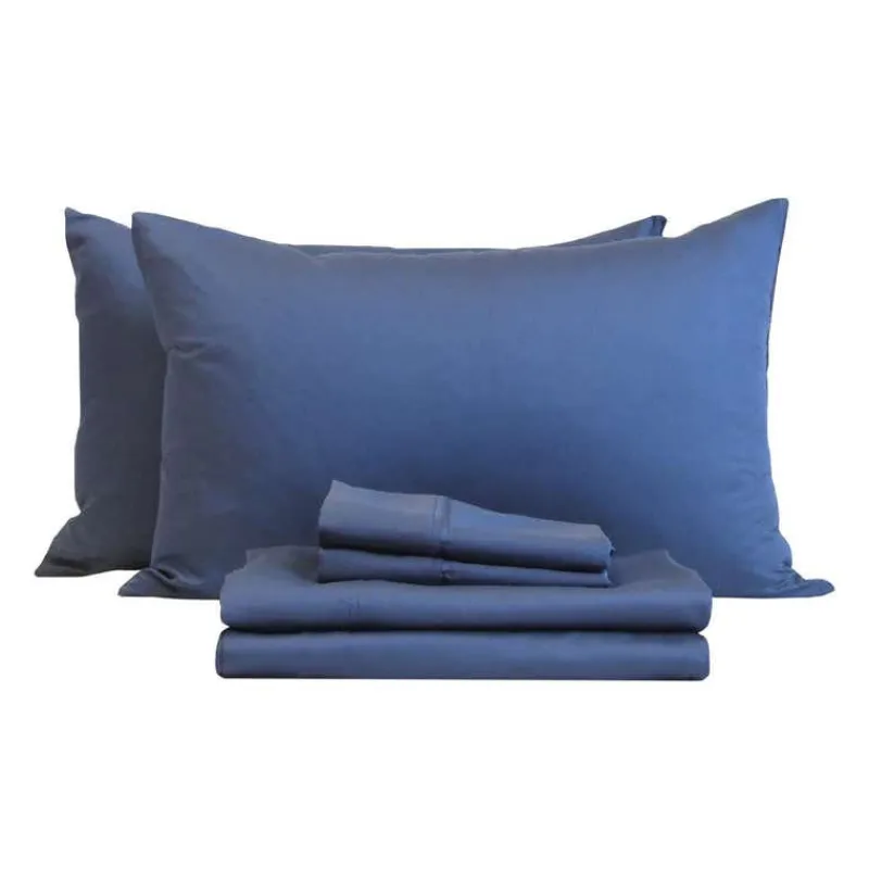 2 Twin XL Bamboo Bed Sheet Set - Blue