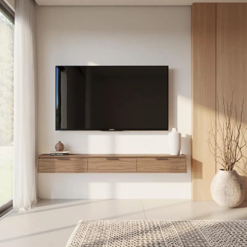 Nexera 72" Wall-Mounted TV Stand with Storage -