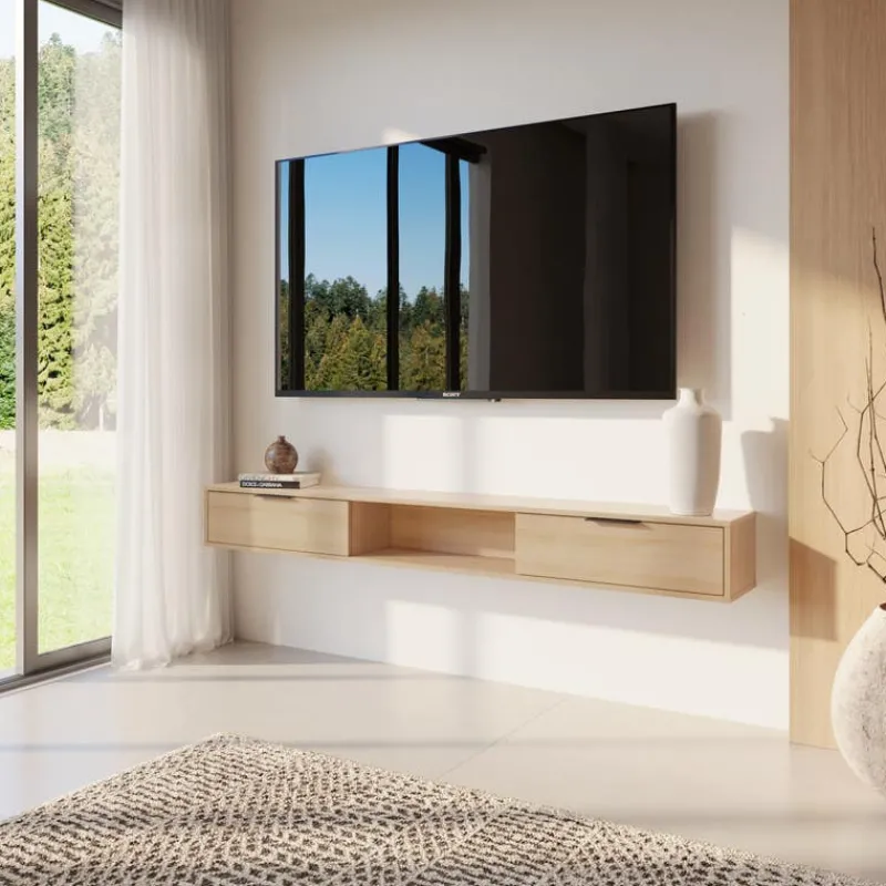 Nexera 72" Wall-Mounted TV Stand with Storage -