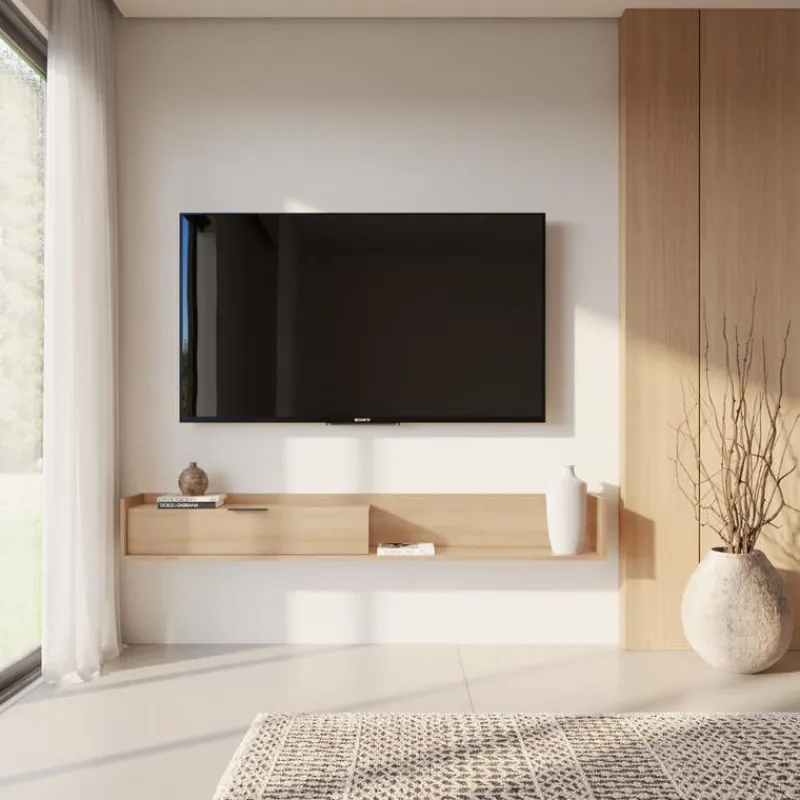 Nexera 72" Wall-Mounted TV Stand with Storage -
