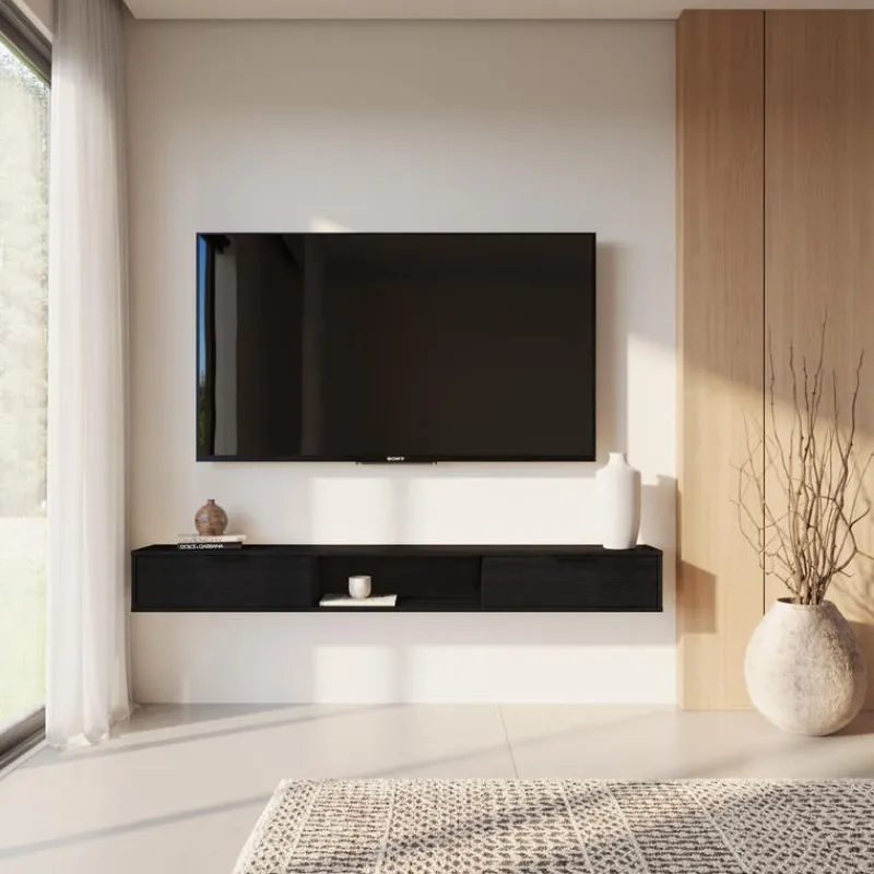 Nexera 72" Wall-Mounted TV Stand with Storage -