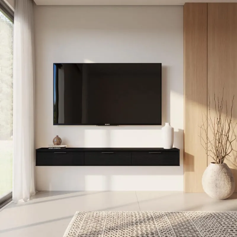Nexera 72" Wall-Mounted TV Stand with Storage -