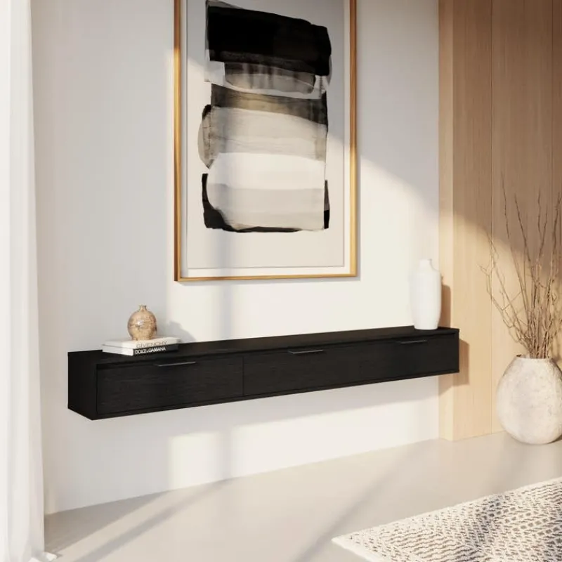 Nexera 72" Wall-Mounted TV Stand with Storage -
