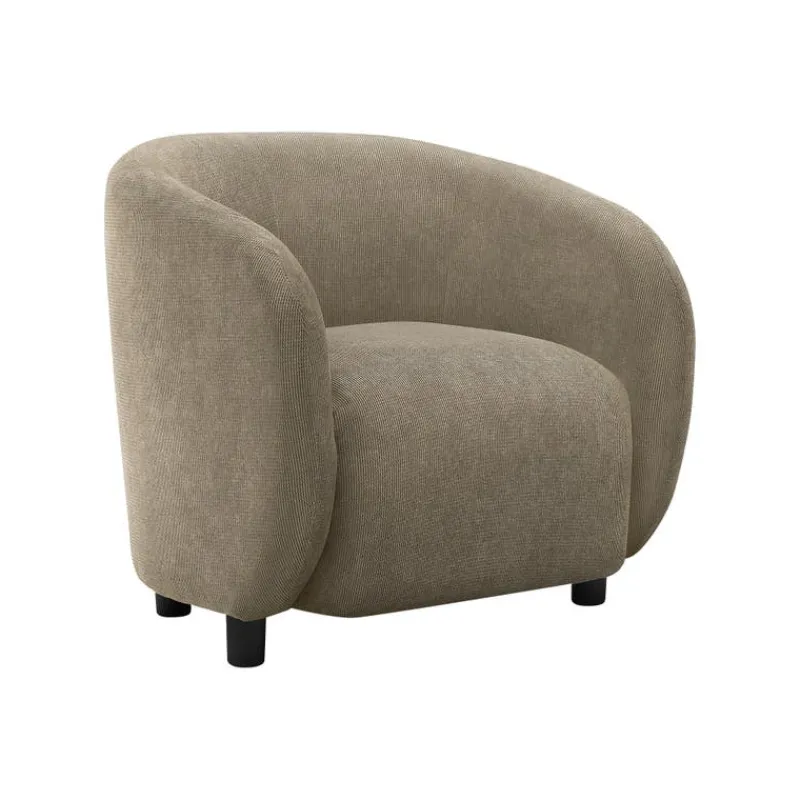 Monarch Accent Chair in Light Fabric