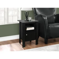 Monarch Accent table - / grey top night stand with storage -