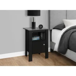 Monarch Accent table - / grey top night stand with storage -