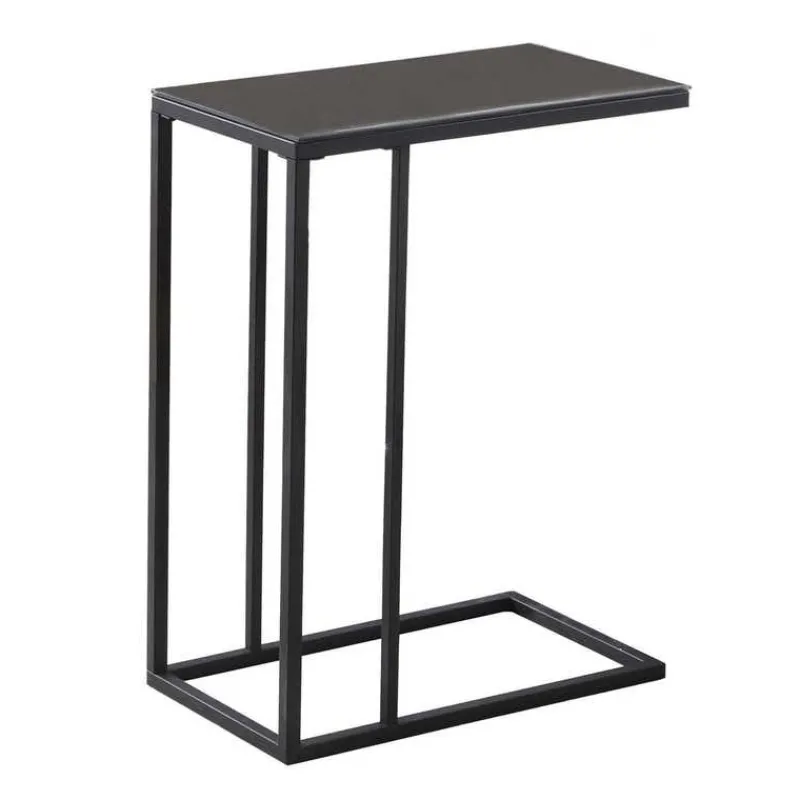 Monarch Accent table - metal / tempered glass -