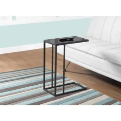 Monarch Accent table - metal / tempered glass -