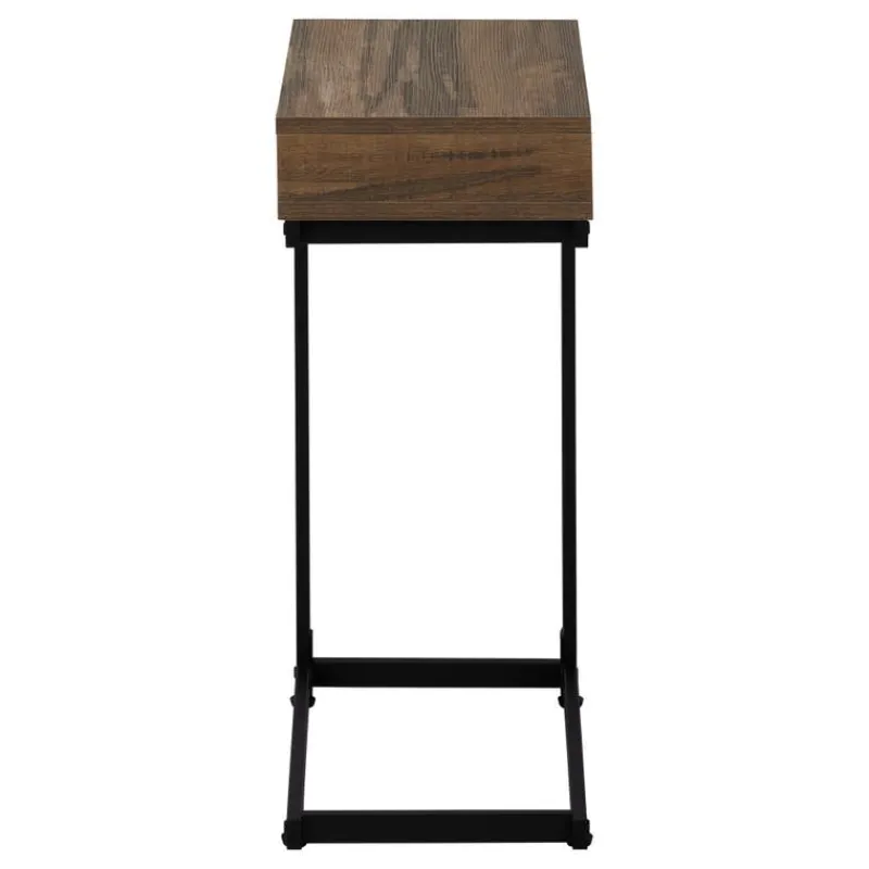 Monarch Accent table - reclaimed-look / black metal -