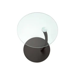 Monarch Accent table - bentwood with tempered glass -