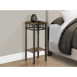 Monarch Accent table - marble / bronze metal -