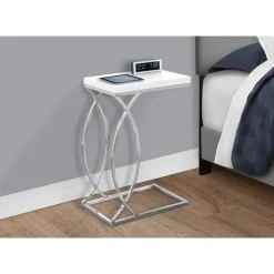 Monarch Accent table - glossy with chrome metal -