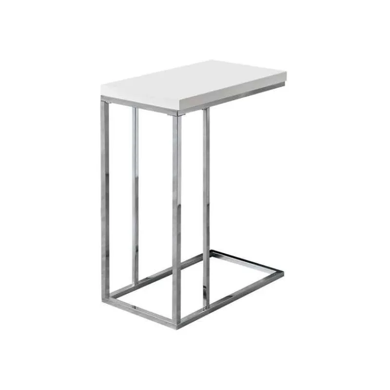 Monarch Accent table - glossy with chrome metal -
