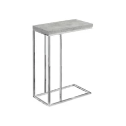 Monarch Accent table - cement with chrome metal -