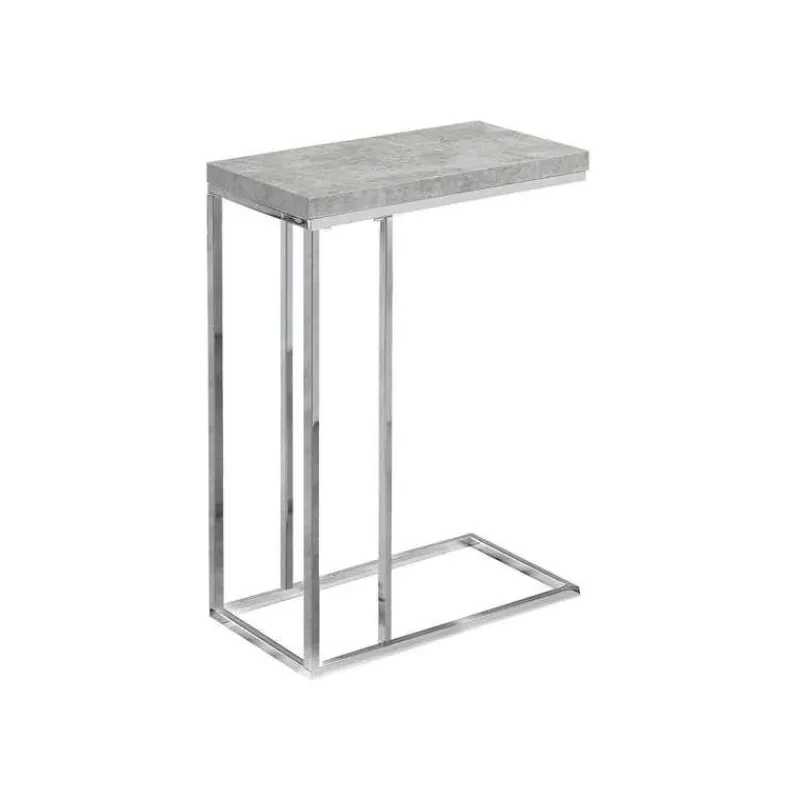 Monarch Accent table - cement with chrome metal -