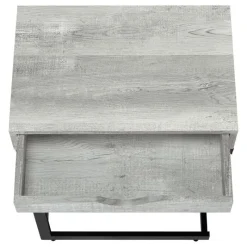 Monarch Accent table - reclaimed wood-look / black / drawer -
