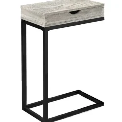 Monarch Accent table - reclaimed wood-look / black / drawer -