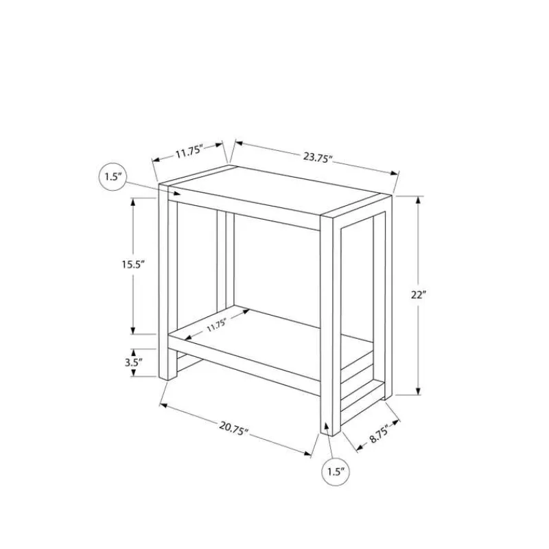 Monarch Accent table - 22"h / / metal -
