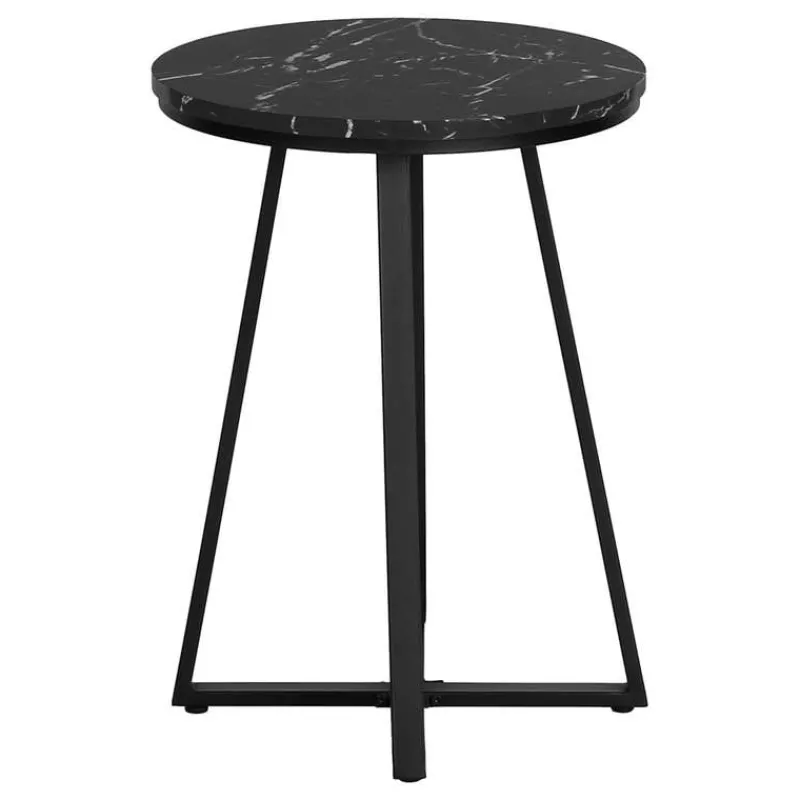 Monarch Accent table - 22"h / marble / metal -