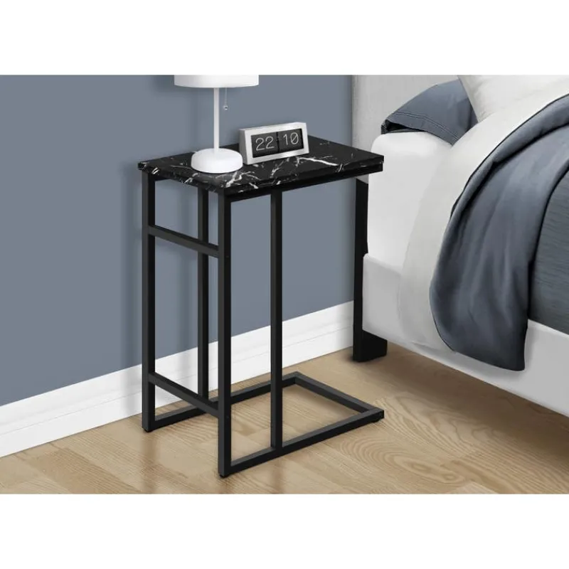 Monarch Accent table - 24"h / marble / metal -