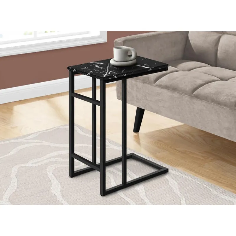 Monarch Accent table - 24"h / marble / metal -