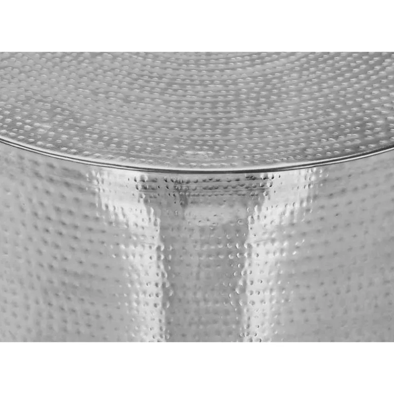 Monarch Accent table - 22"h / iron metal drum end table -