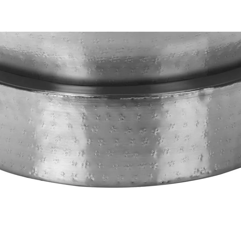 Monarch Accent table - 22"h / iron metal drum end -