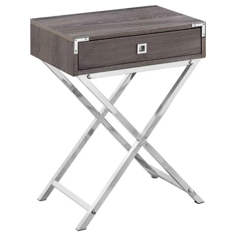 Monarch Accent table - 24"h / / chrome metal -