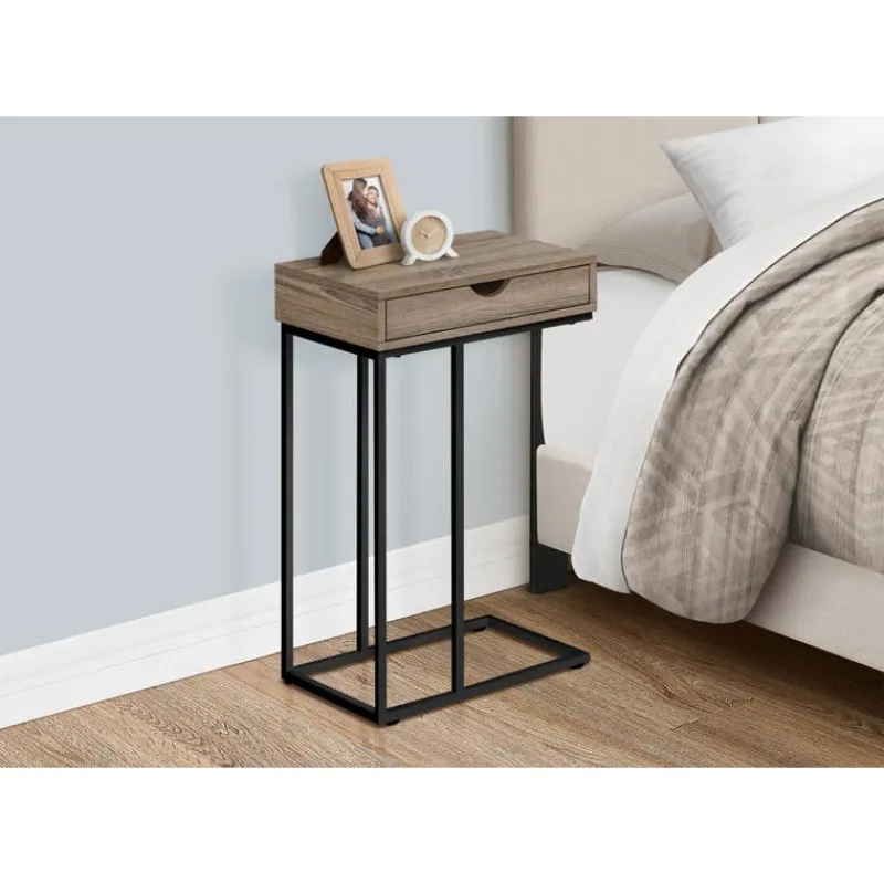 Monarch Accent table - 25"h / / black metal -