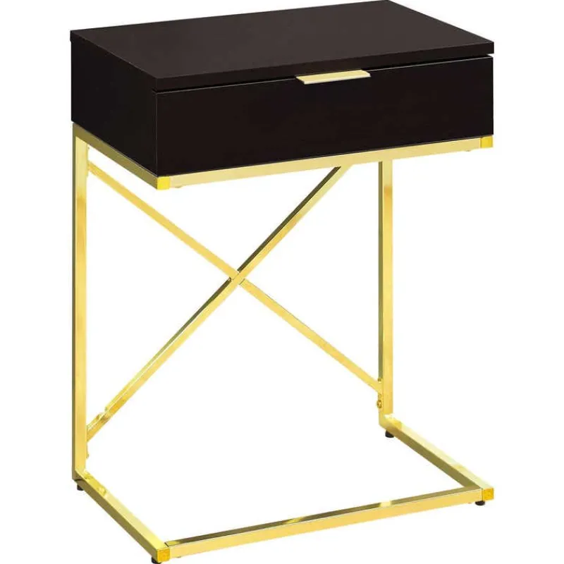 Monarch Accent table - 24"h / / gold metal -