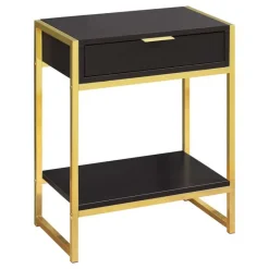 Monarch Accent table - 24"h / / gold metal -