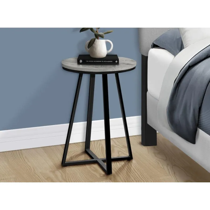 Monarch Accent table - 22"h / / black metal -