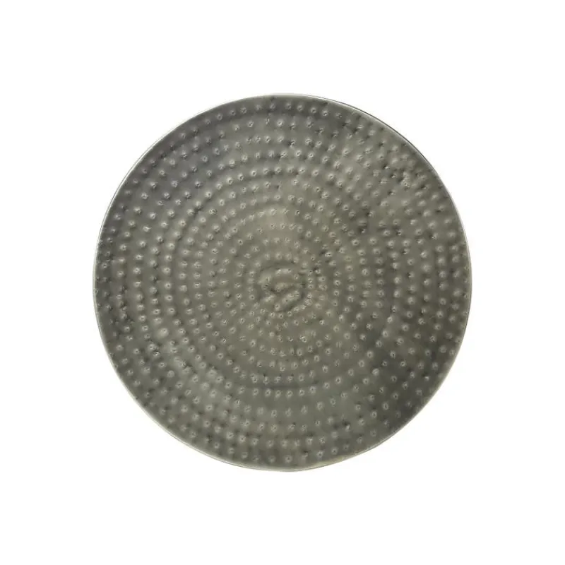 Monarch Accent table - 22"h / grey iron metal drum end -