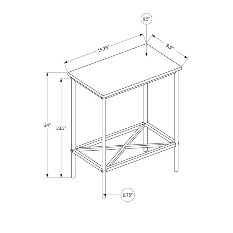 Monarch Accent table - 24"h / / metal -