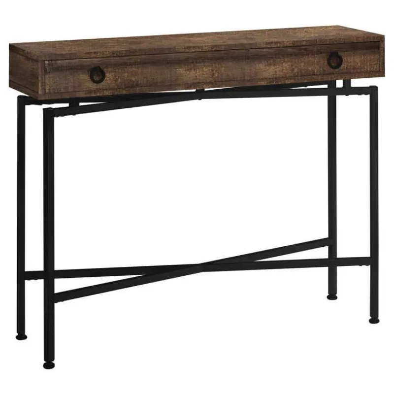 Monarch Accent table - 42"l / reclaimed wood/ black console -