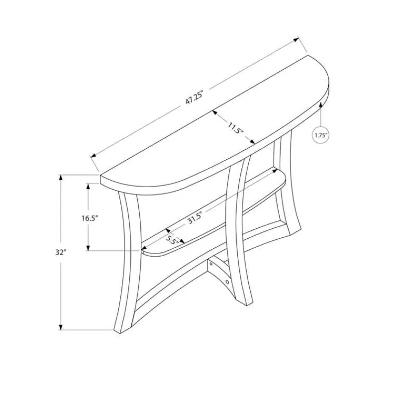 Monarch Accent table - 47"l / hall console -