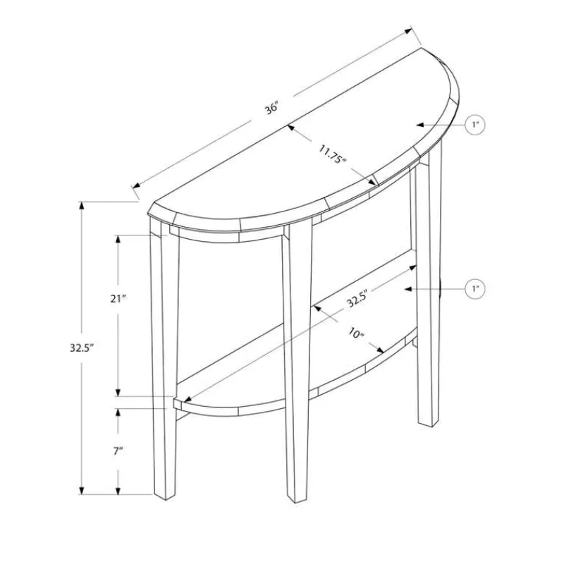 Monarch Accent table - 36"l / hall console -