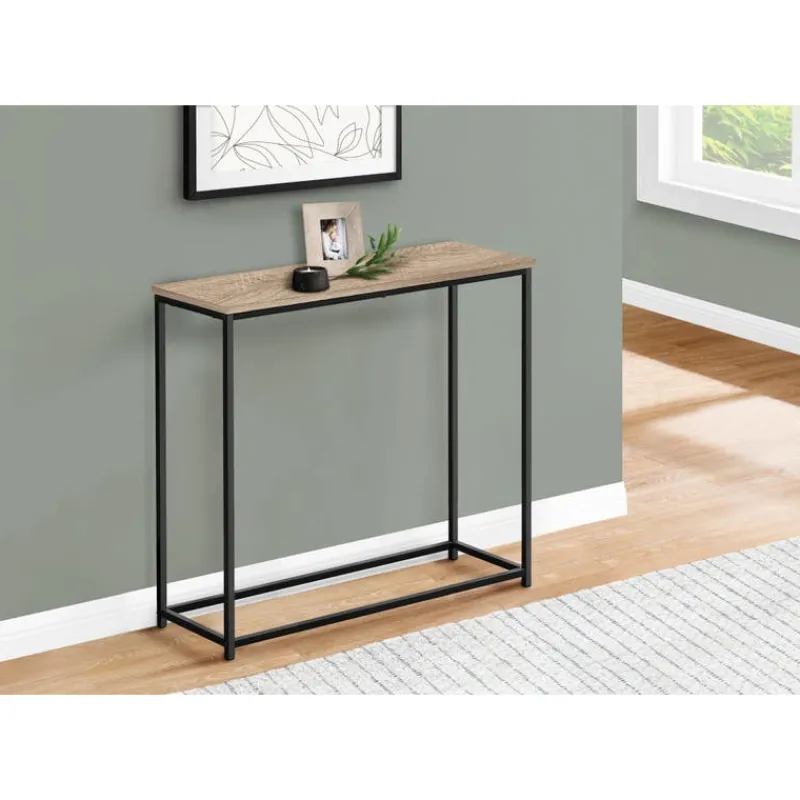 Monarch Accent table - 32"l / / black metal console -