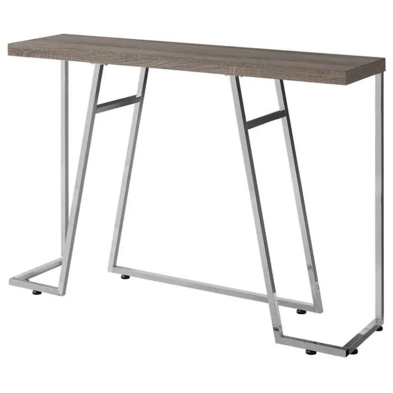 Monarch Accent table - 48"l / / chrome metal -