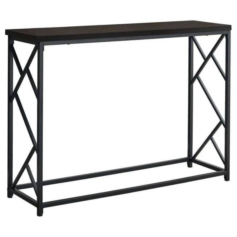 Monarch Accent table - 44"l / / black metal hall console -