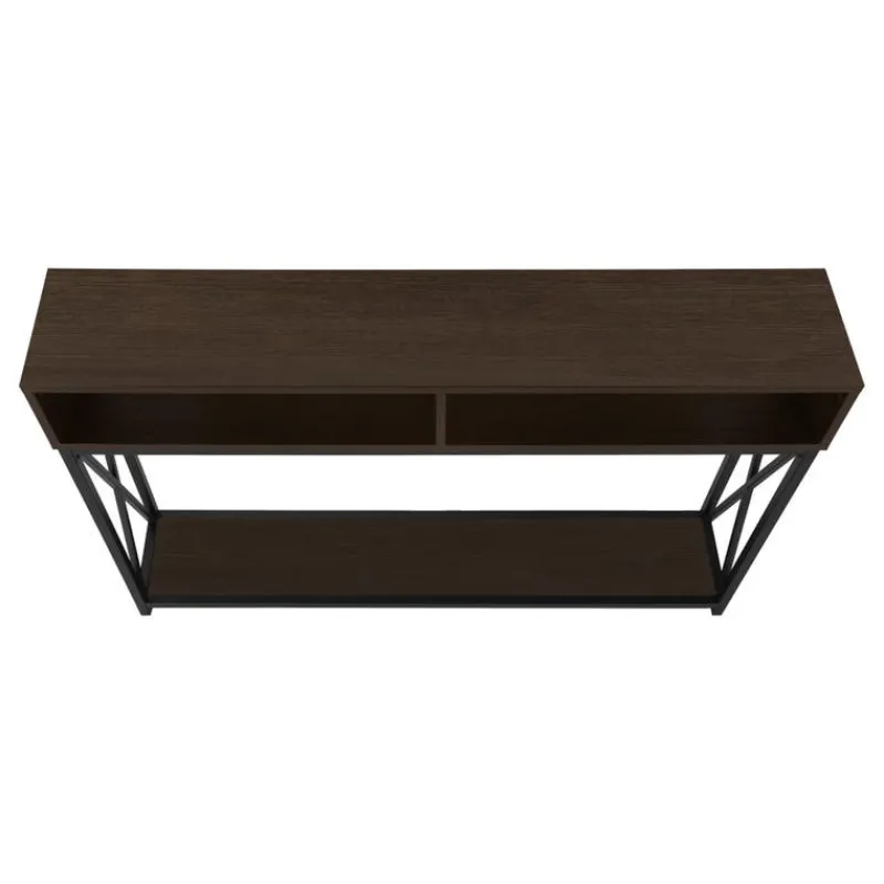 Monarch Accent table - 48"l / / black metal hall console -
