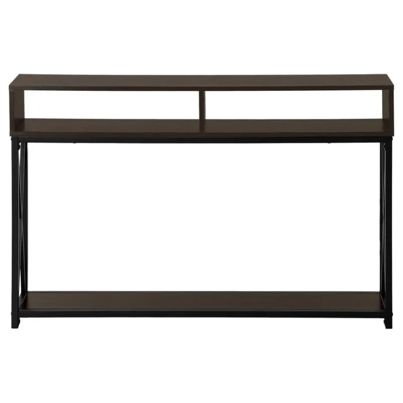 Monarch Accent table - 48"l / / black metal hall console -