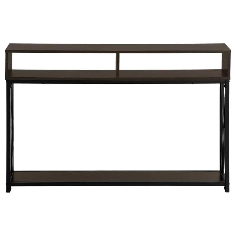 Monarch Accent table - 48"l / / black metal hall console -