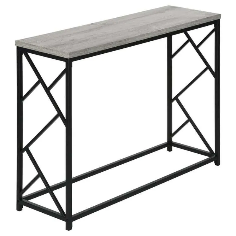 Monarch Accent table - 44"l / / black metal hall console -